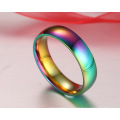 Cheap wholesale gay colored engagement wedding stainless steel rings for men